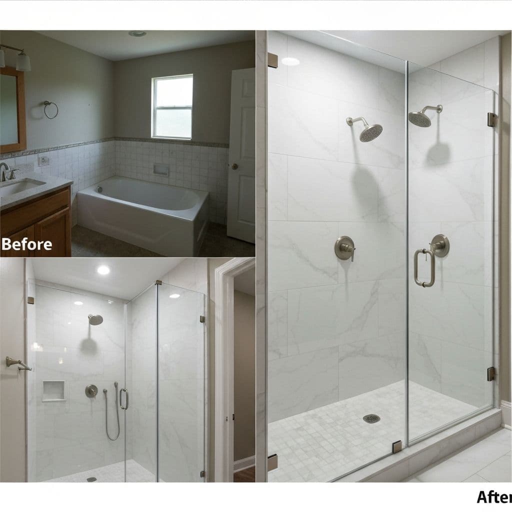A Frameless Glass Shower Makeover Without the Remodel Price