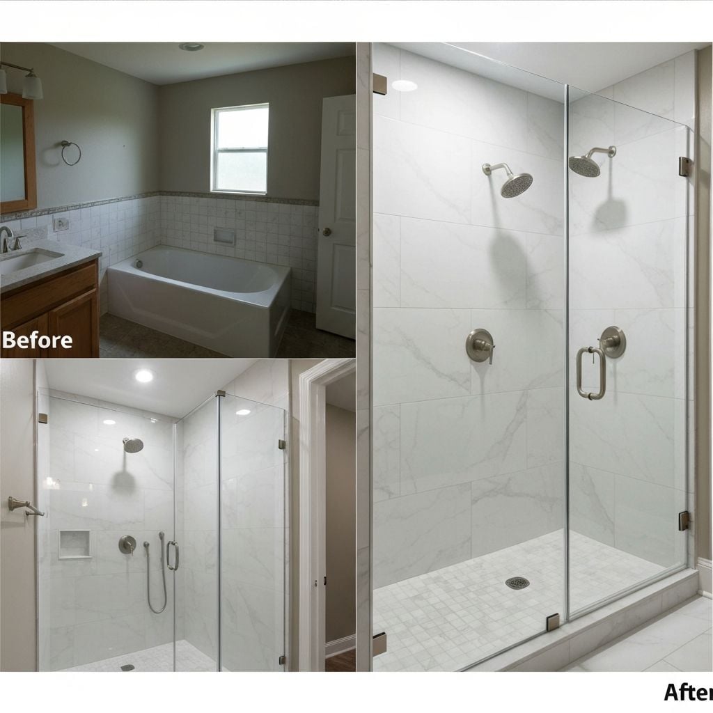 A Frameless Glass Shower Makeover Without the Remodel Price